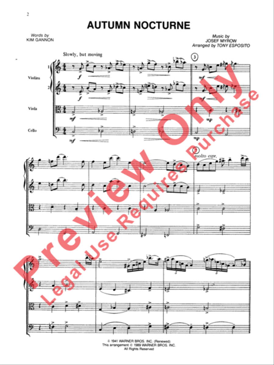 Jazz Classics String Quartet scores gallery preview page 3