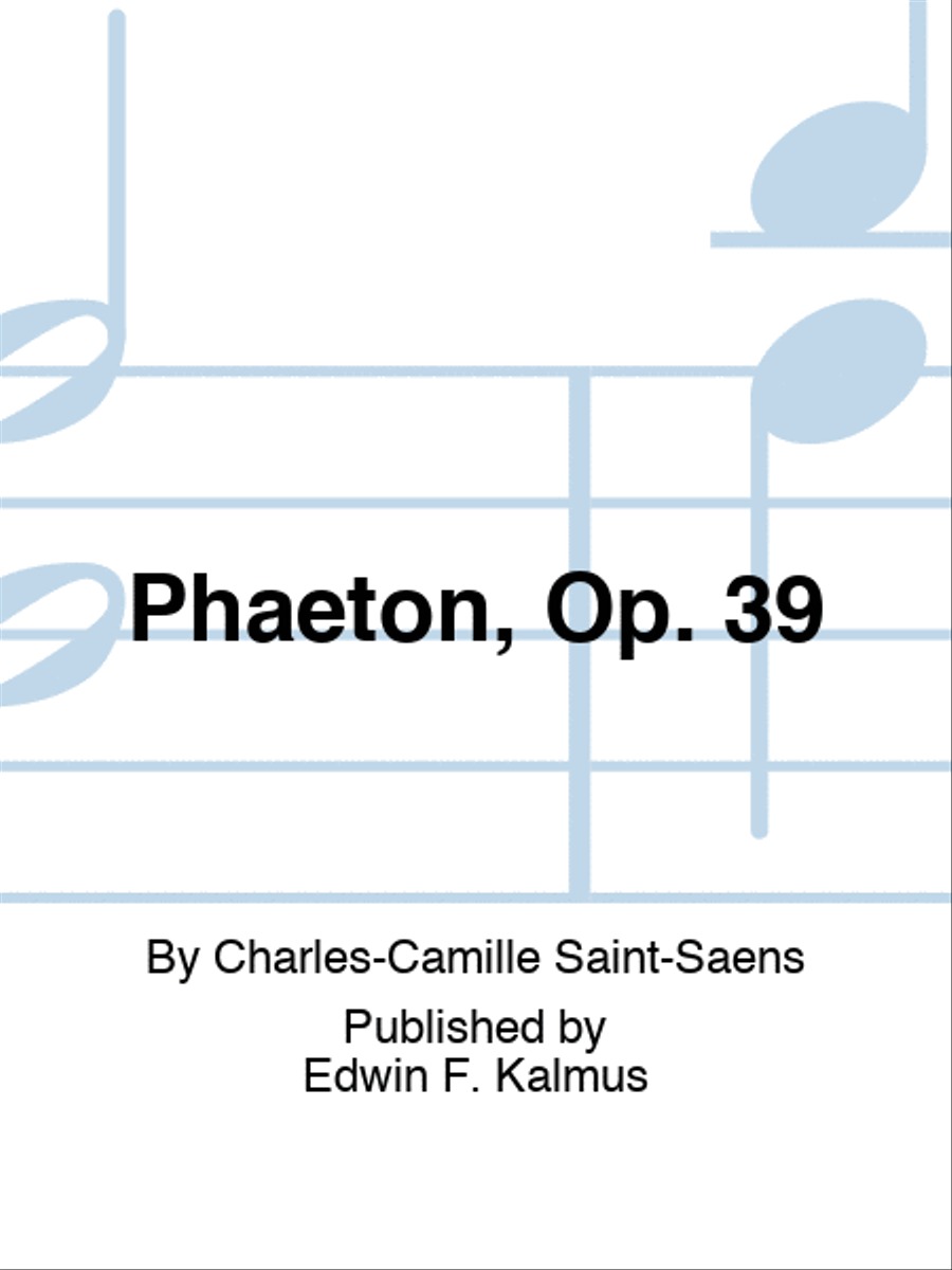 Phaeton, Op. 39 Score scores gallery preview page 1