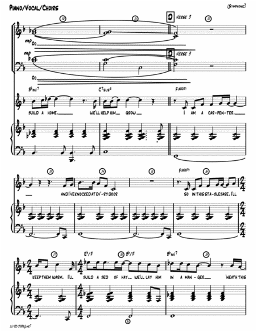 I Am a Carpenter (Joseph's Song) [Octavo w/Piano and Chords] 4-Part scores gallery preview page 4