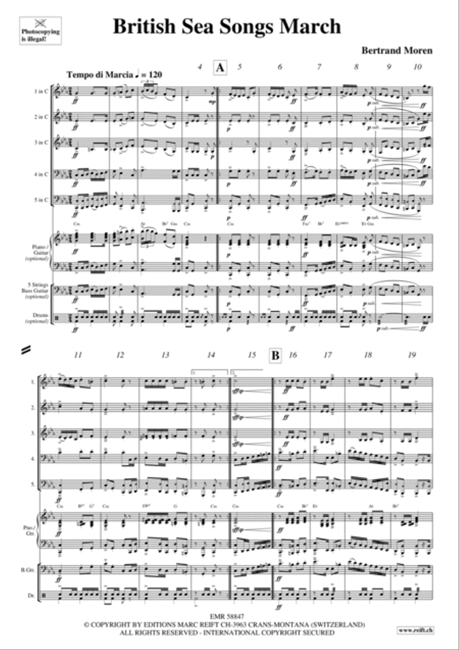 British Sea Songs March British Sea Songs March Woodwind Quintet scores gallery preview page 4