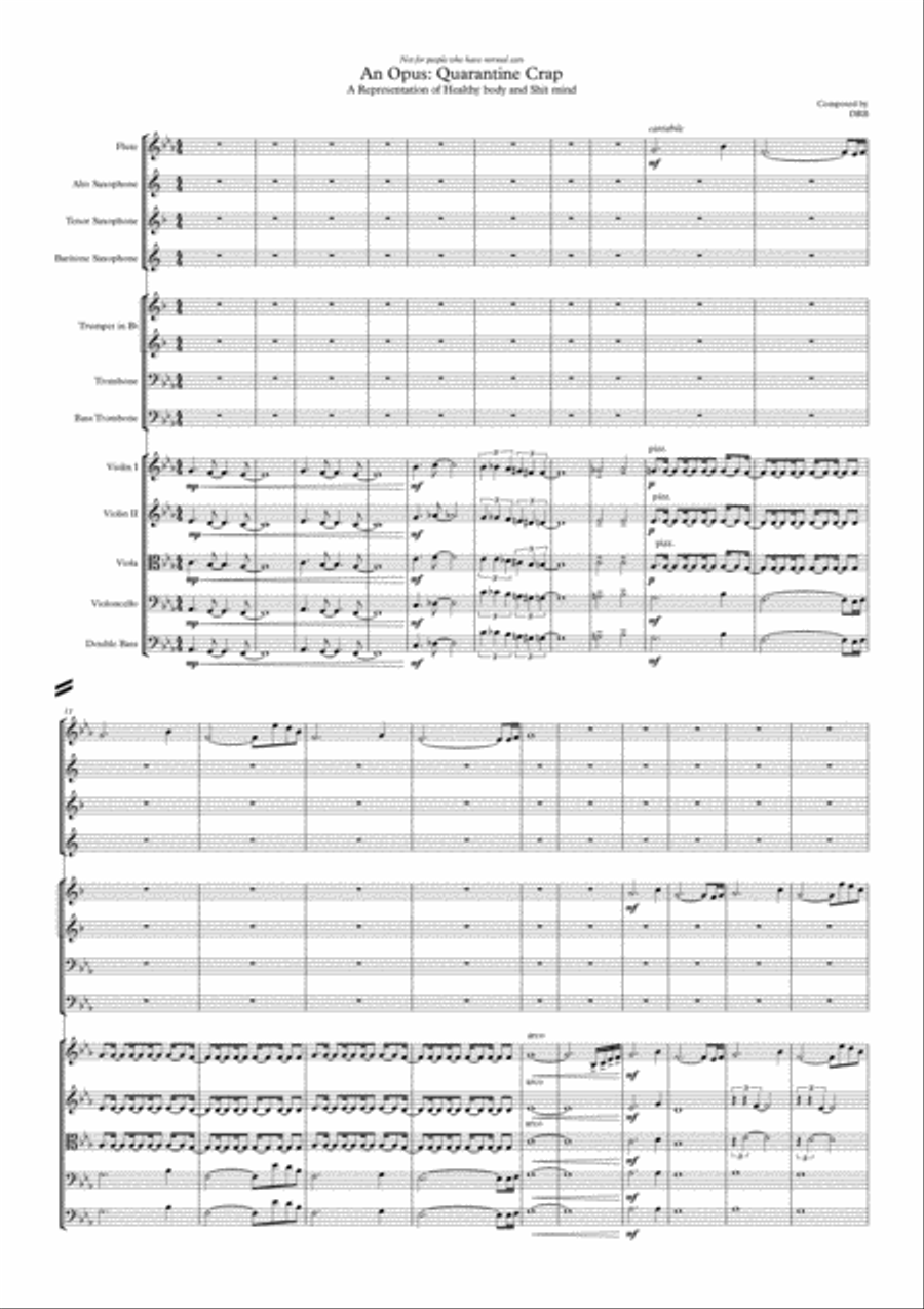 Quarantine Crap Large Ensemble scores gallery preview page 1