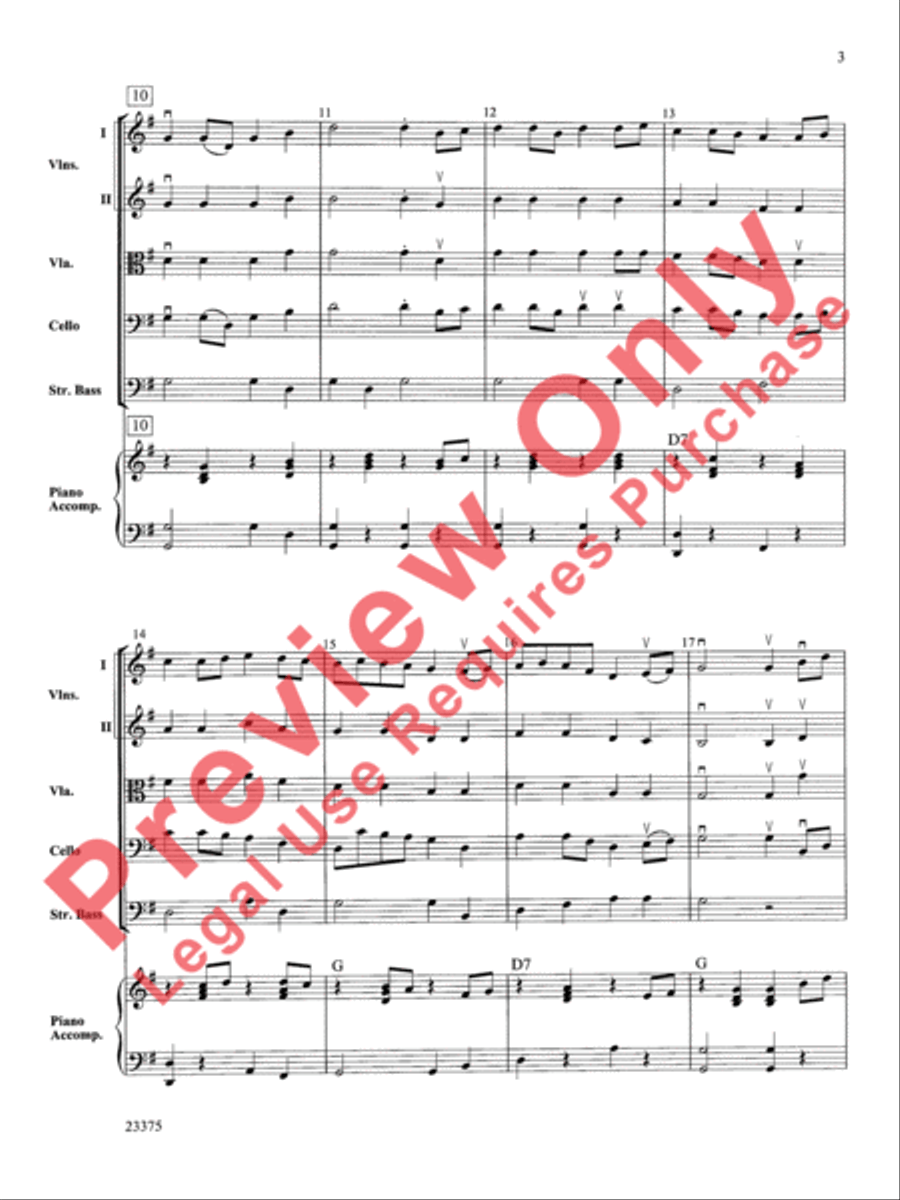 Scandanavian Fiddle Suite String Orchestra scores gallery preview page 4