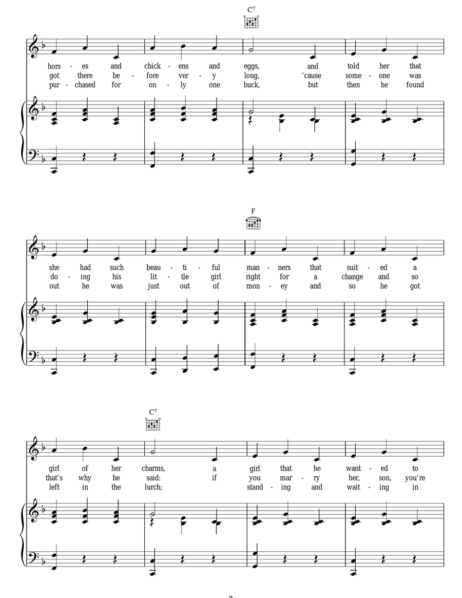 Sweet Violets Guitar scores gallery preview page 2