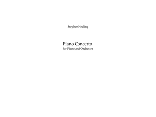 Piano Concerto - Score Only