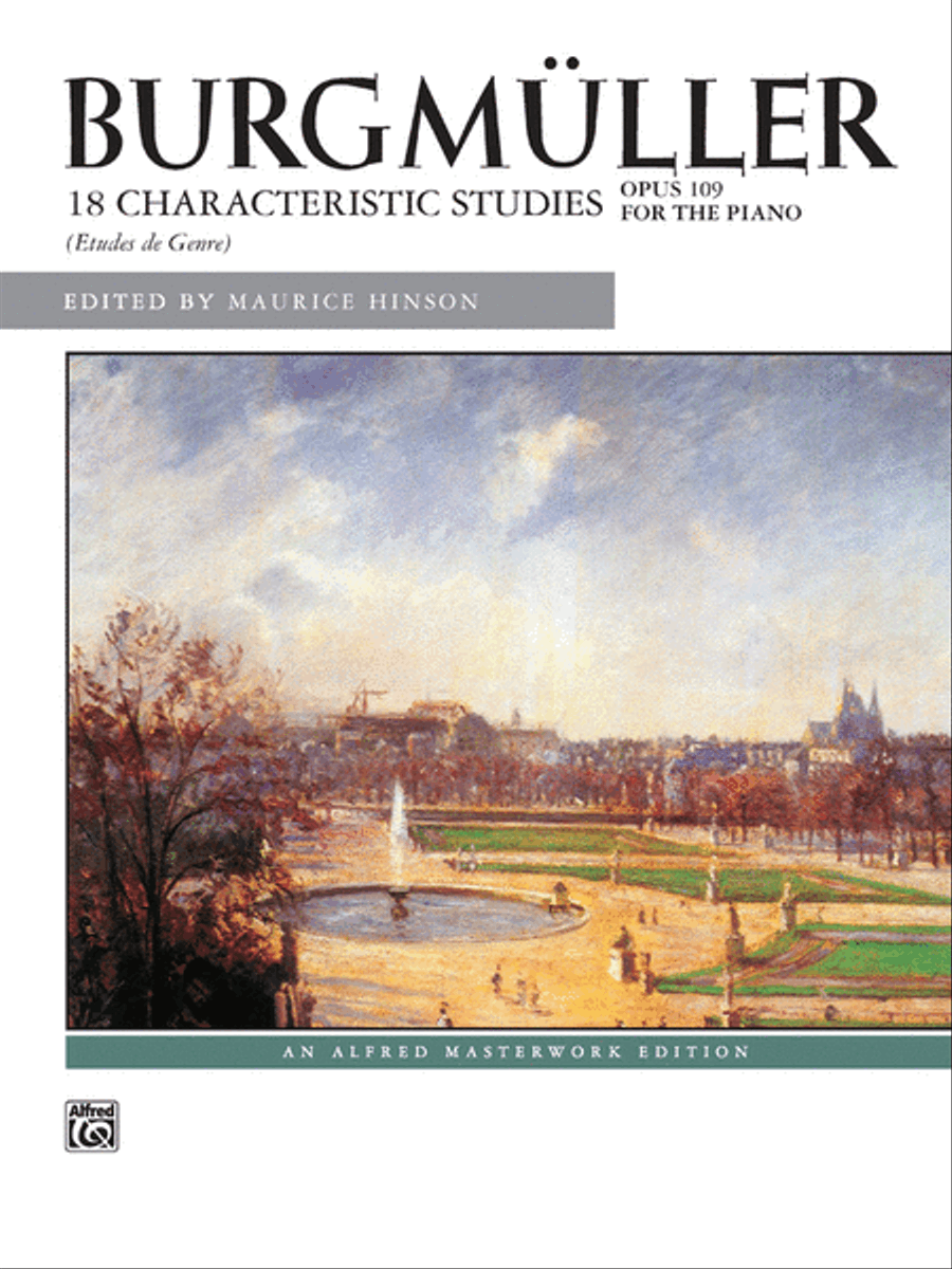 Burgmüller -- 18 Characteristic Studies, Op. 109 Piano Method scores gallery preview page 1