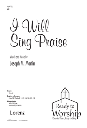 Book cover for I Will Sing Praise