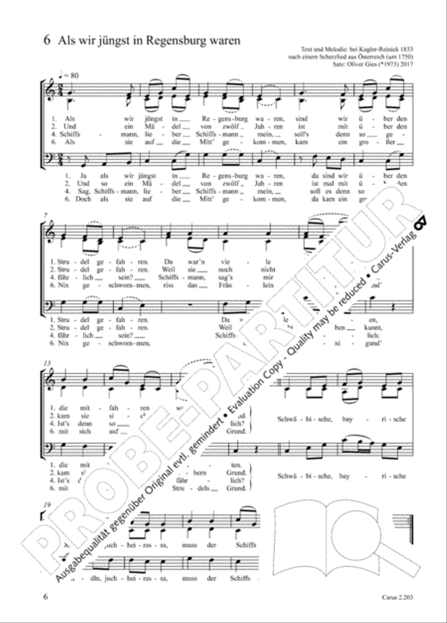 Loreley. Folk songs for choir (Loreley. Volkslieder fur Chor) Choir scores gallery preview page 13