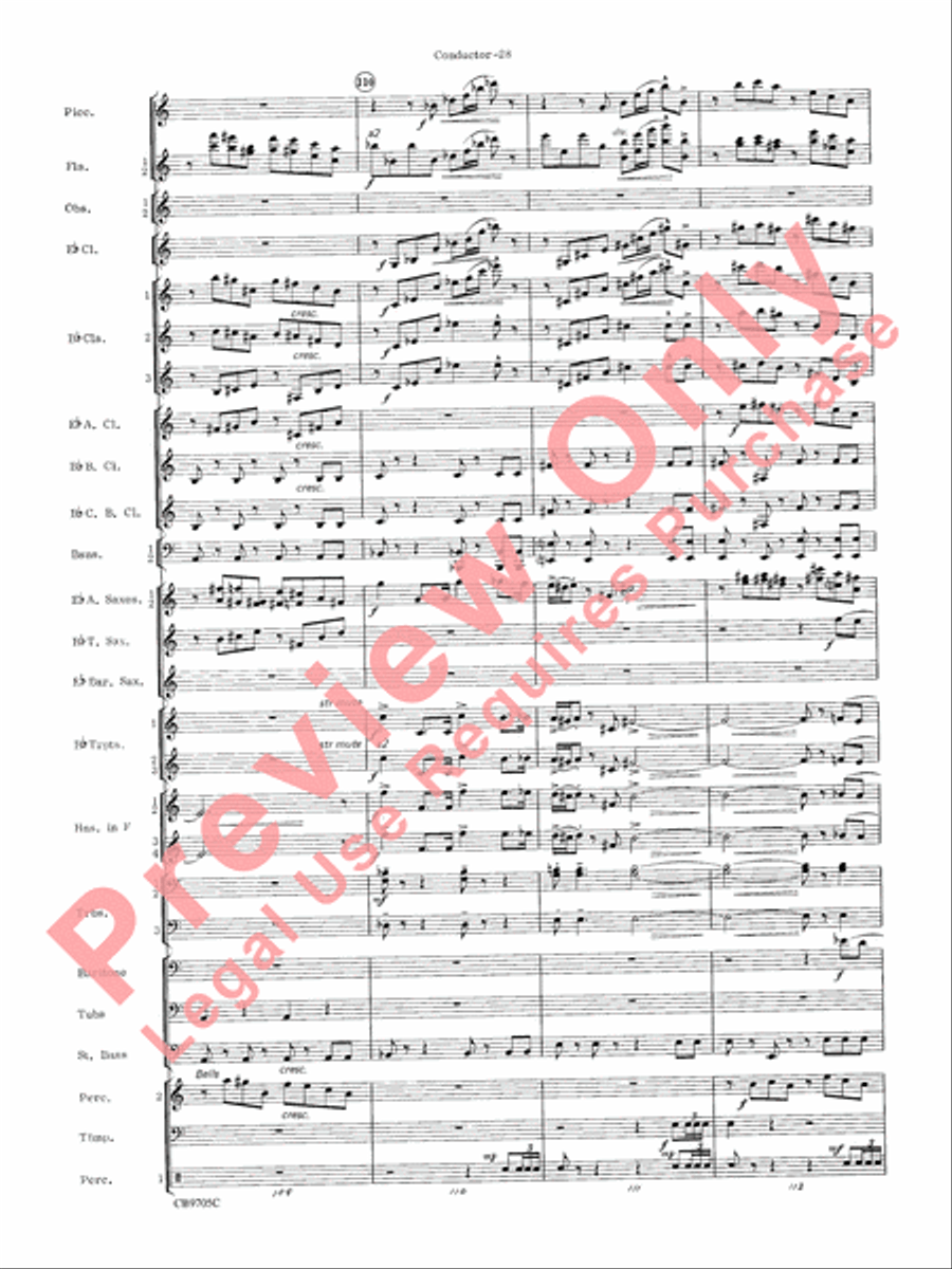 The Empire Strikes Back (Finale) Concert Band scores gallery preview page 31