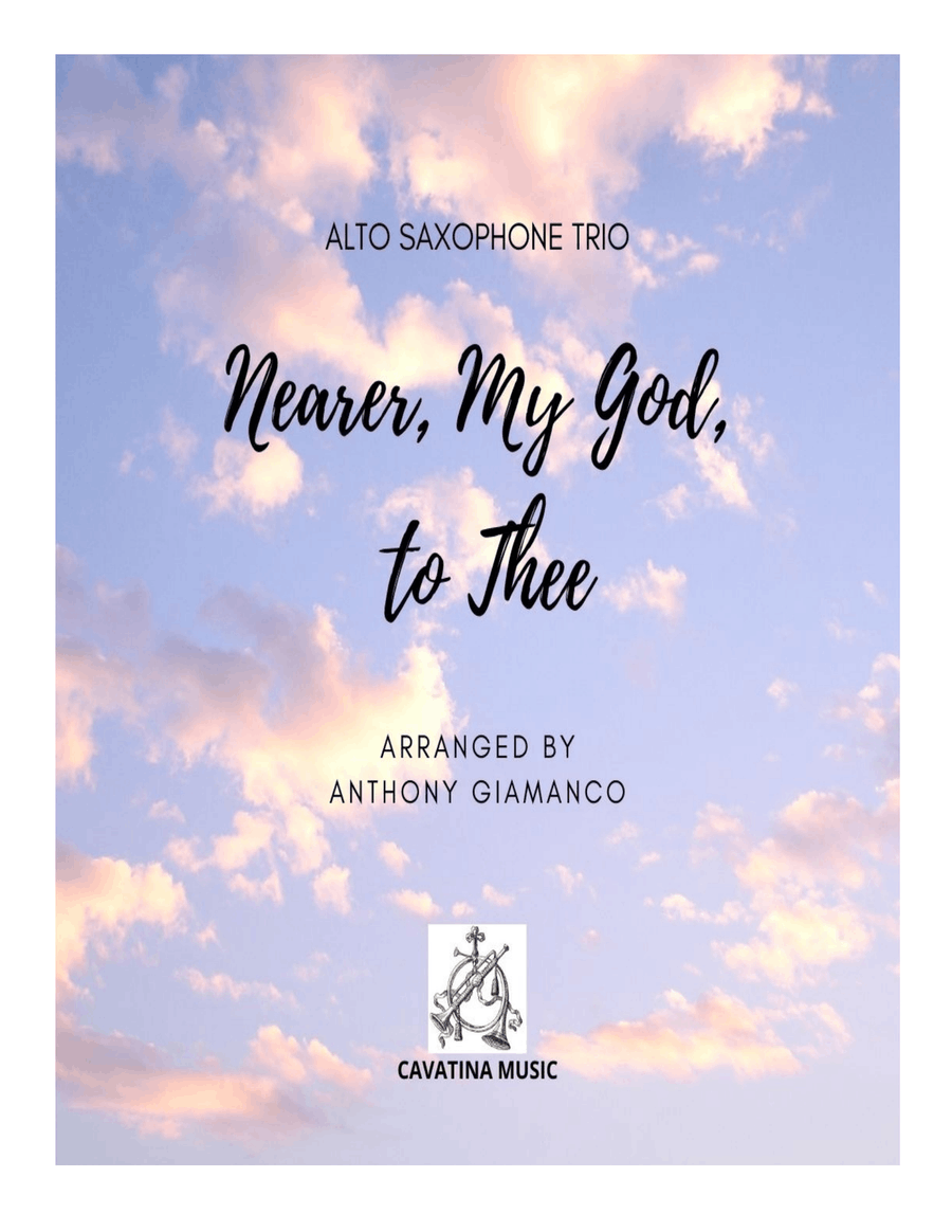 Nearer, My God, to Thee - alto saxophone trio Woodwind Trio scores gallery preview page 1
