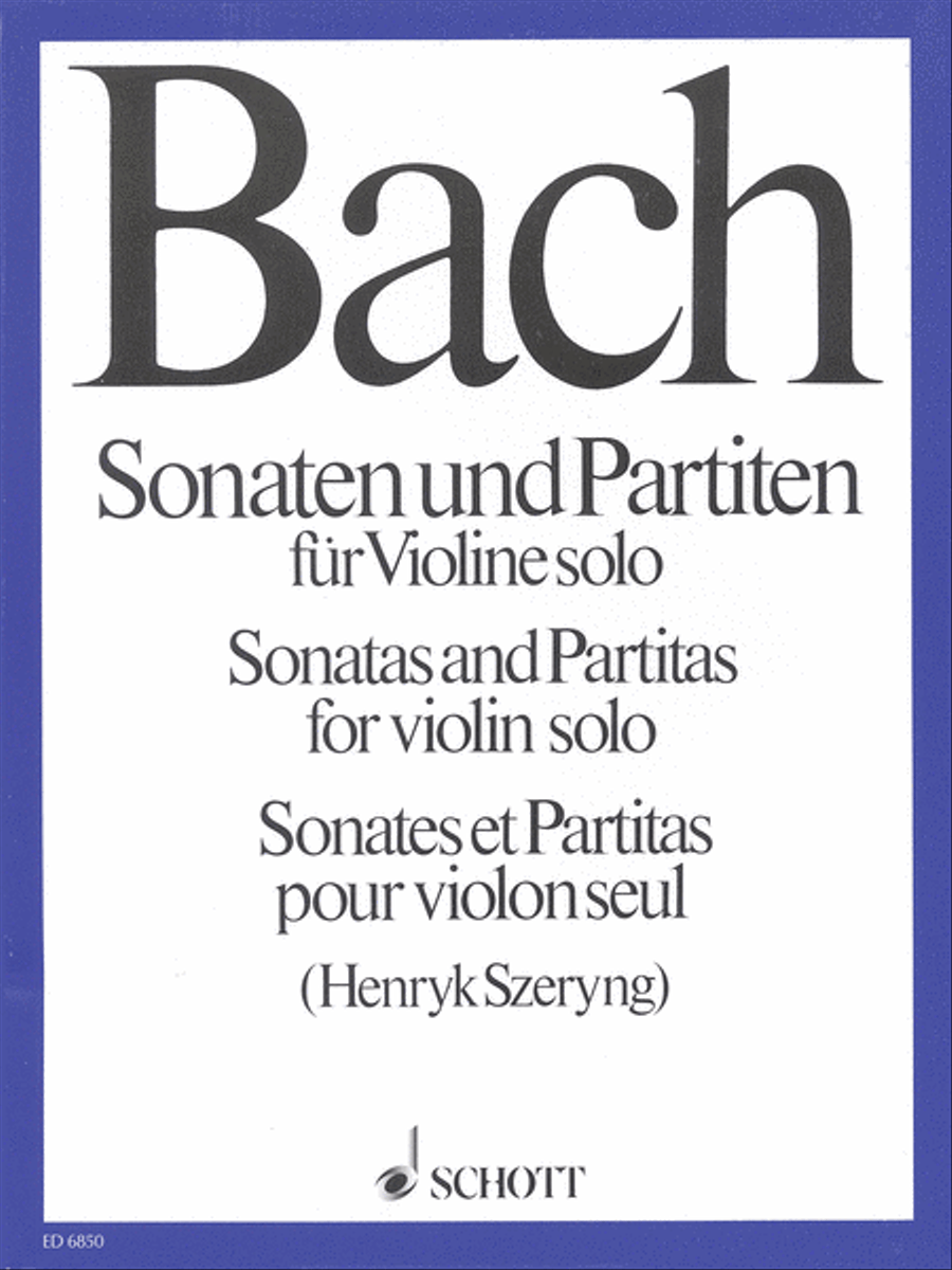 Sonatas and Partitas Violin Solo scores gallery preview page 1