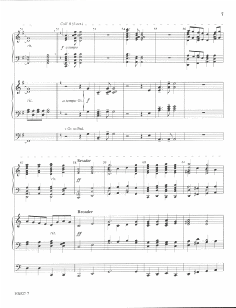Wake, Awake - full score (handbells and organ) Handbell Choir scores gallery preview page 8