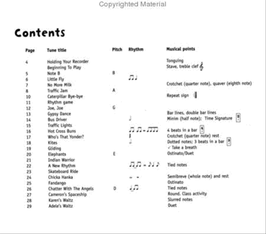 Recorder from the Beginning – Book 1 Recorder scores gallery preview page 2