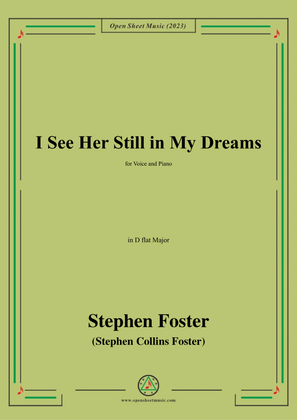 Book cover for S. Foster-I See Her Still in My Dreams,in D flat Major