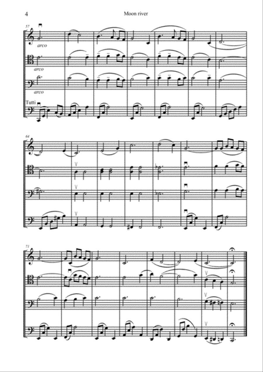 Moon River Cello scores gallery preview page 5