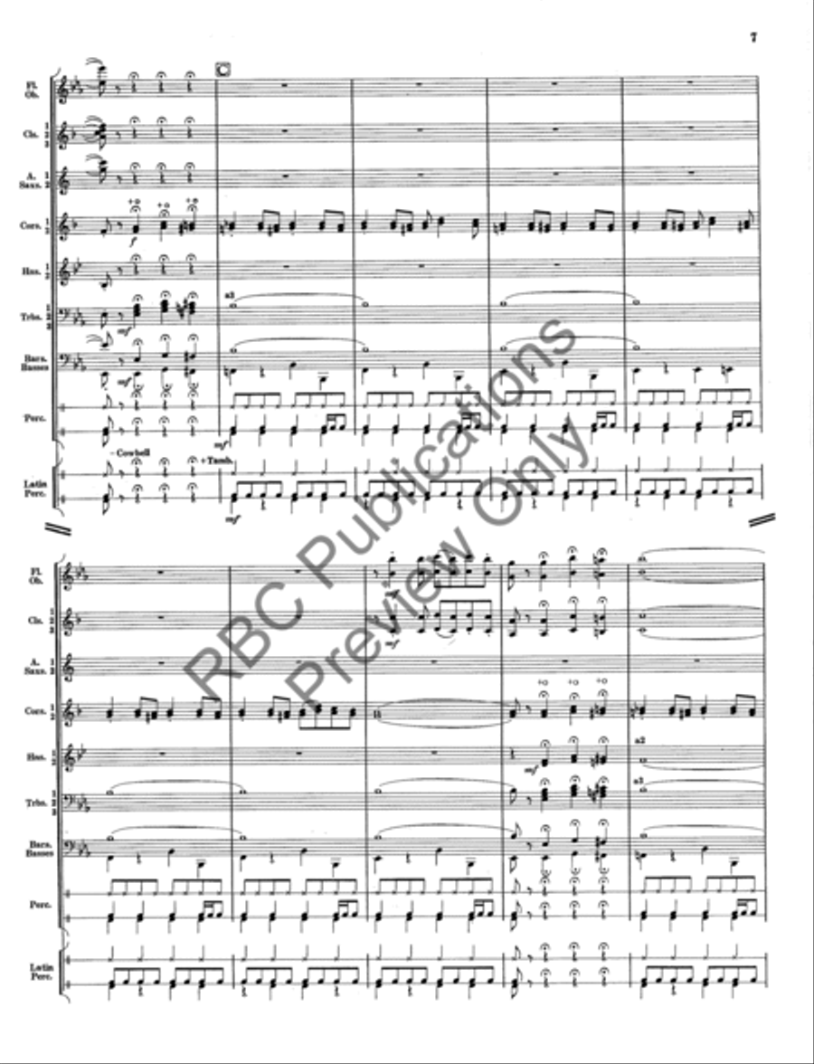 Wah Wah Juarez Concert Band scores gallery preview page 7