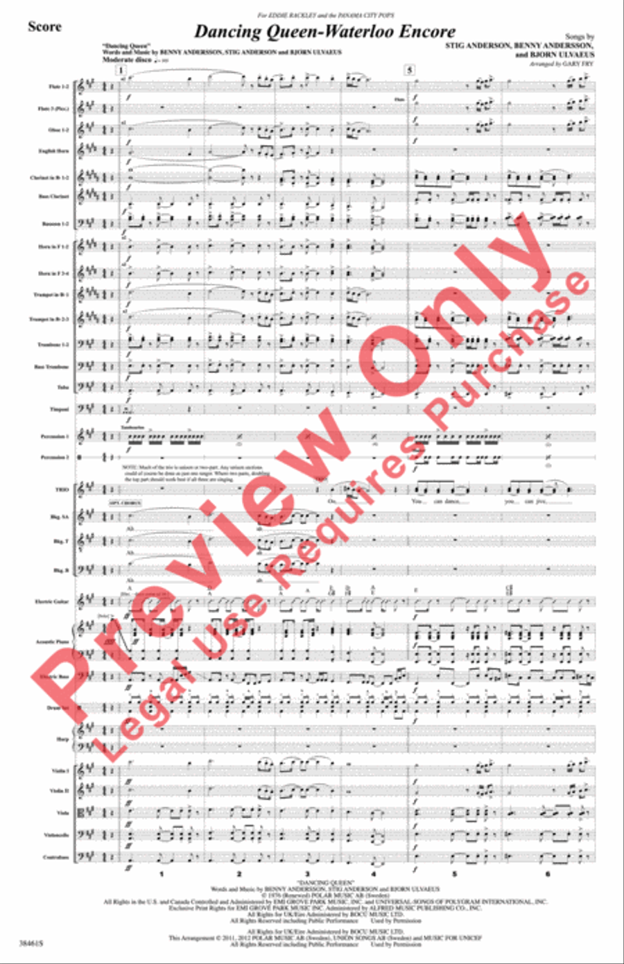 Mamma Mia! Medley Mamma Mia! Medley Full Orchestra scores gallery preview page 51