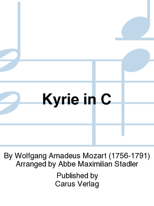 Book cover for Kyrie in C major