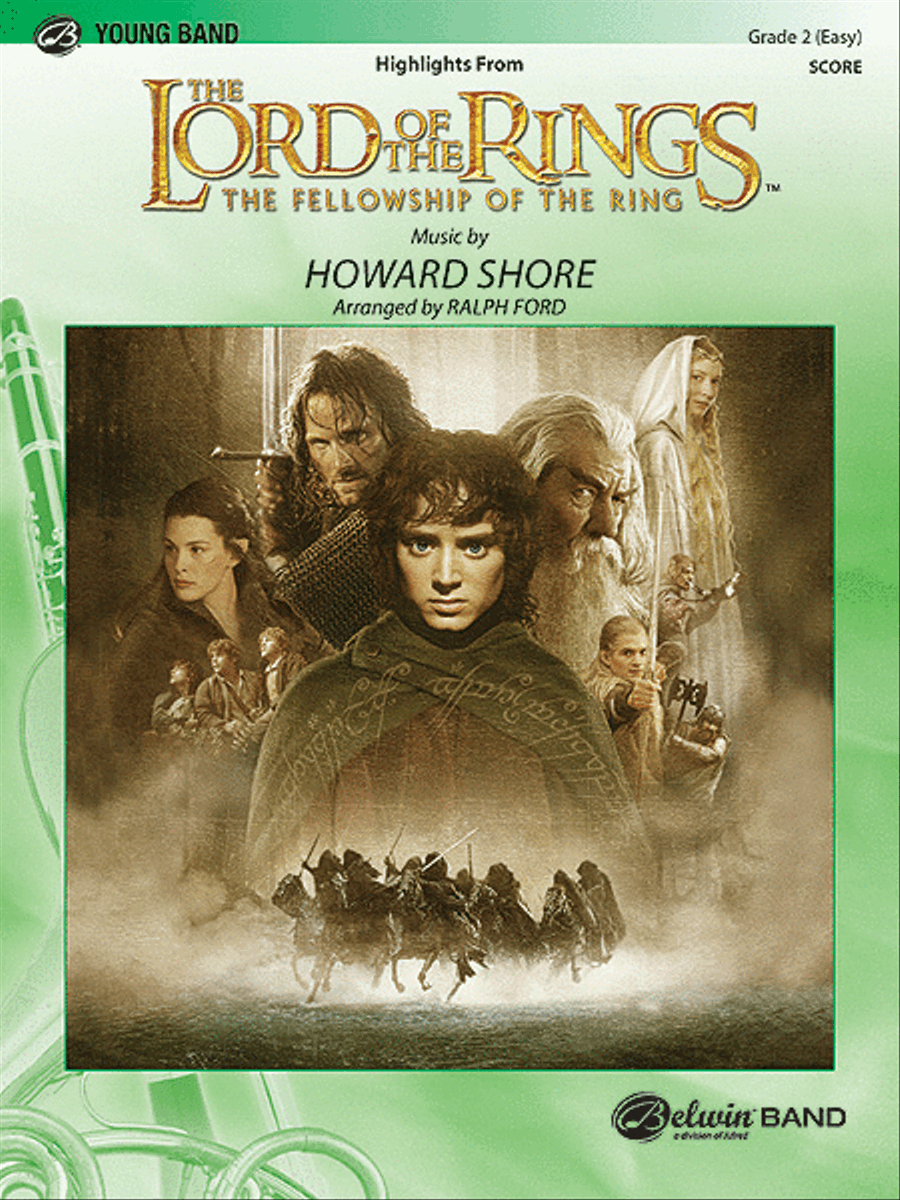 The Lord of the Rings: The Fellowship of the Ring, Highlights from Concert Band scores gallery preview page 1