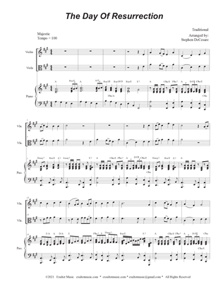 The Day Of Resurrection (Duet for Violin and Viola - Piano Accompaniment)