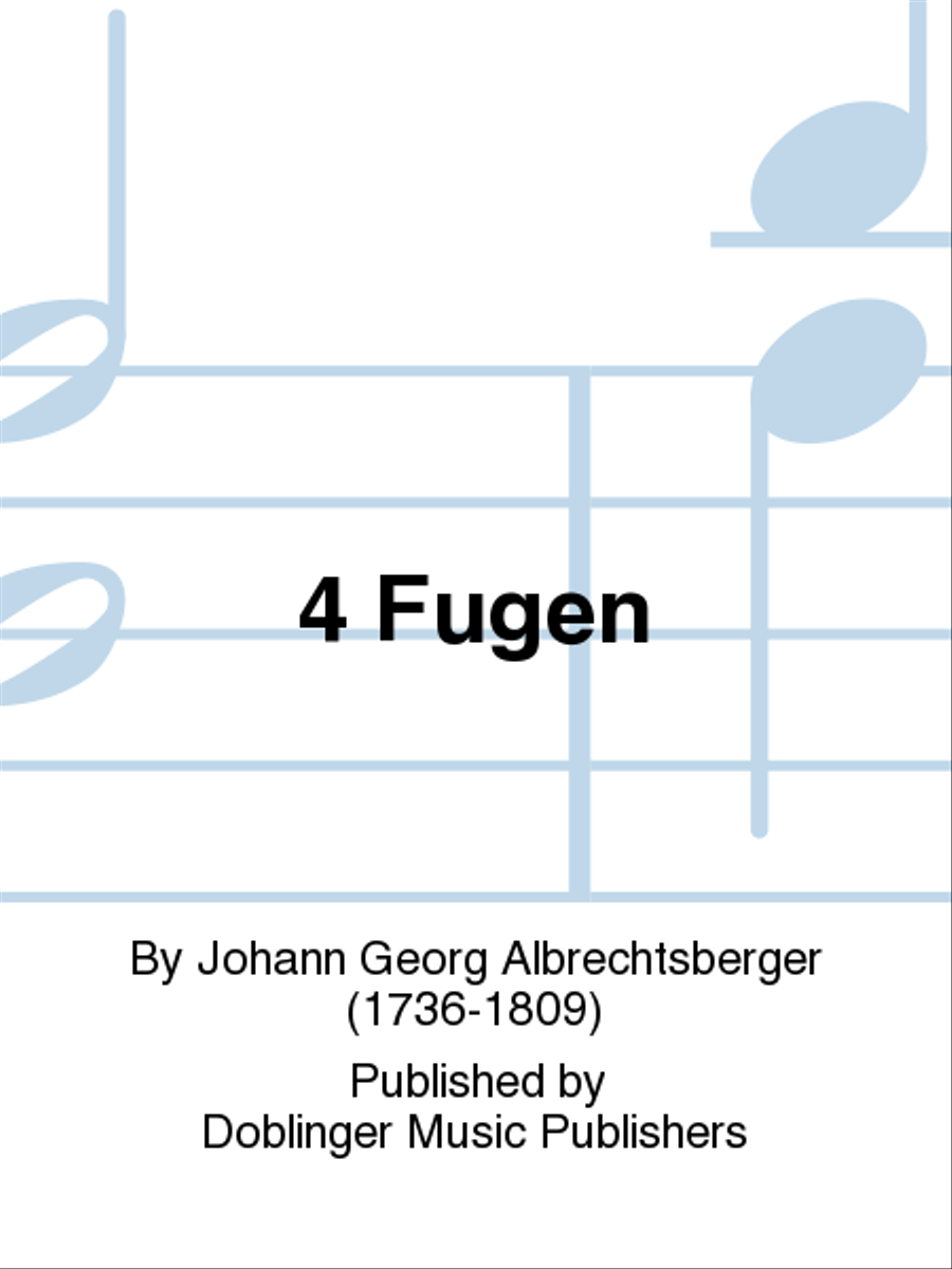 4 Fugen Organ scores gallery preview page 1