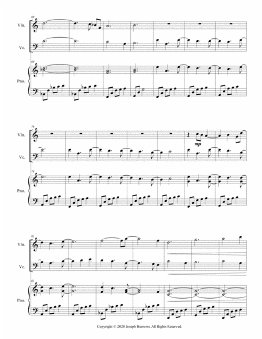 First Steps - Violin, Cello, and Piano Piano Trio scores gallery preview page 4