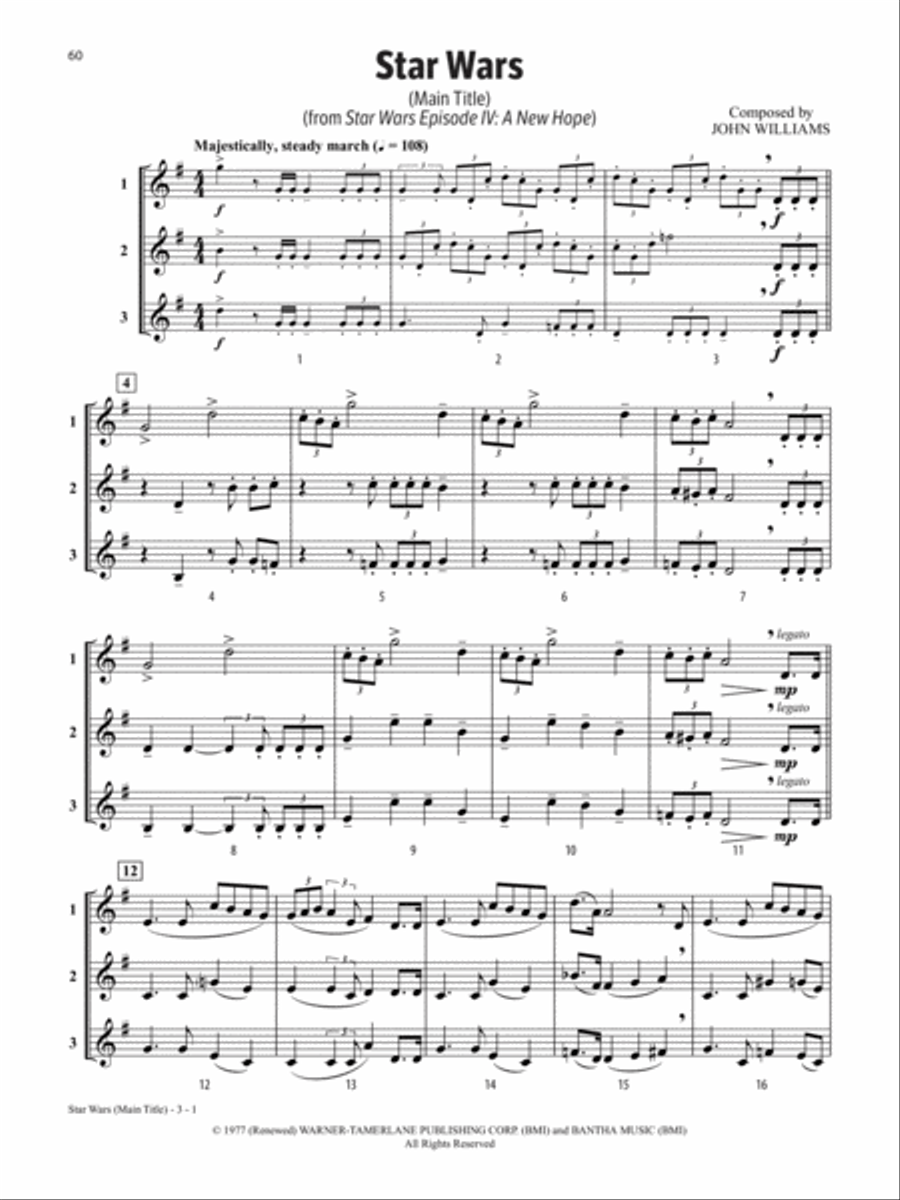 Solos, Duets & Trios for Winds -- Movie Favorites image number null