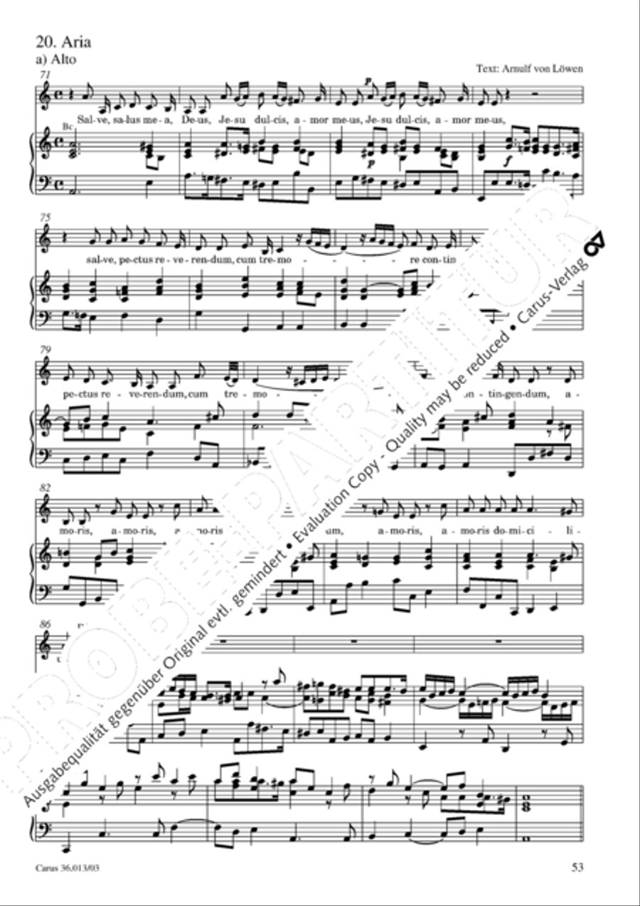 Membra Jesu nostri SSATB scores gallery preview page 54
