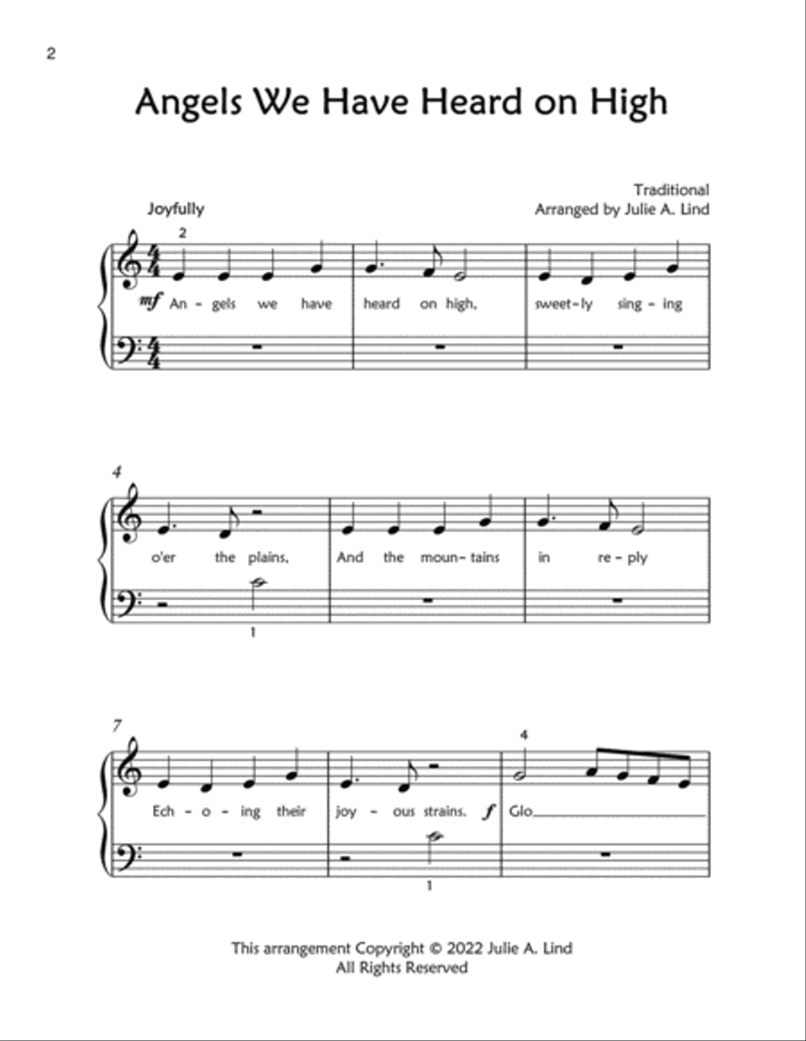 Easy Piano Christmas Songs for Kids Easy Piano scores gallery preview page 3