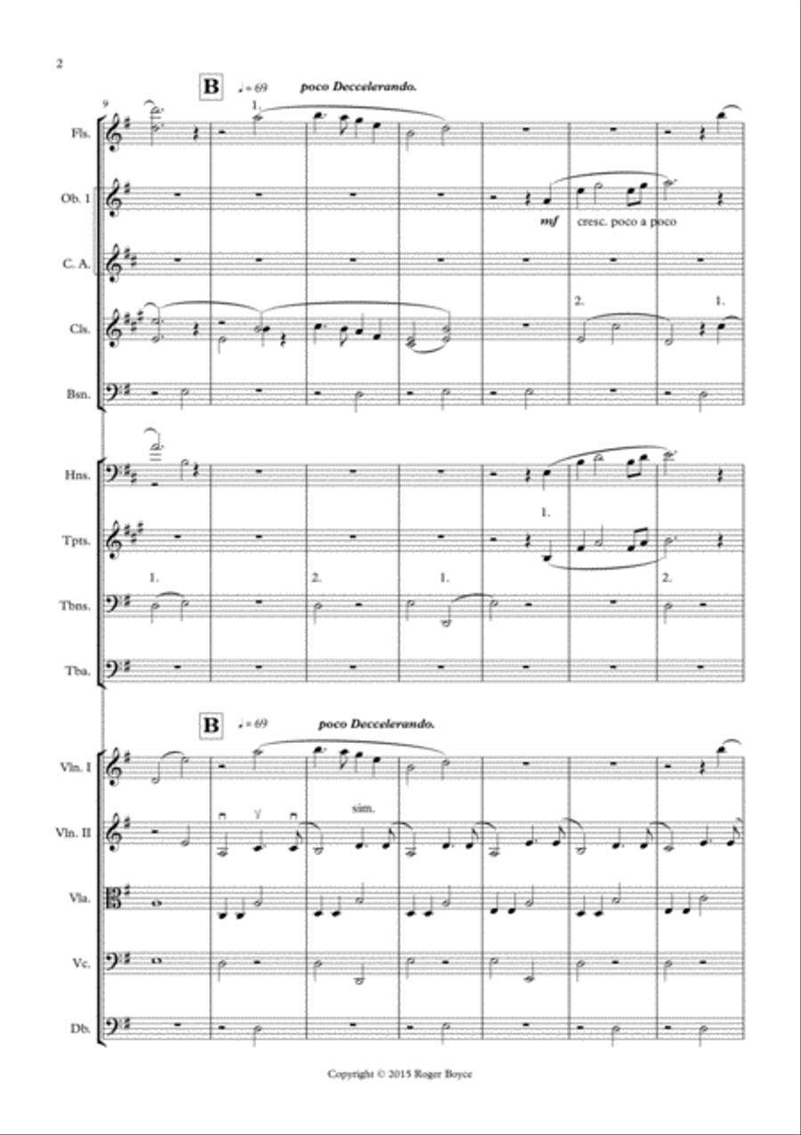 Misty Lagoon Sunrise Full Orchestra scores gallery preview page 2