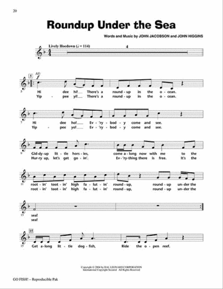 Go Fish! Choir scores gallery preview page 6