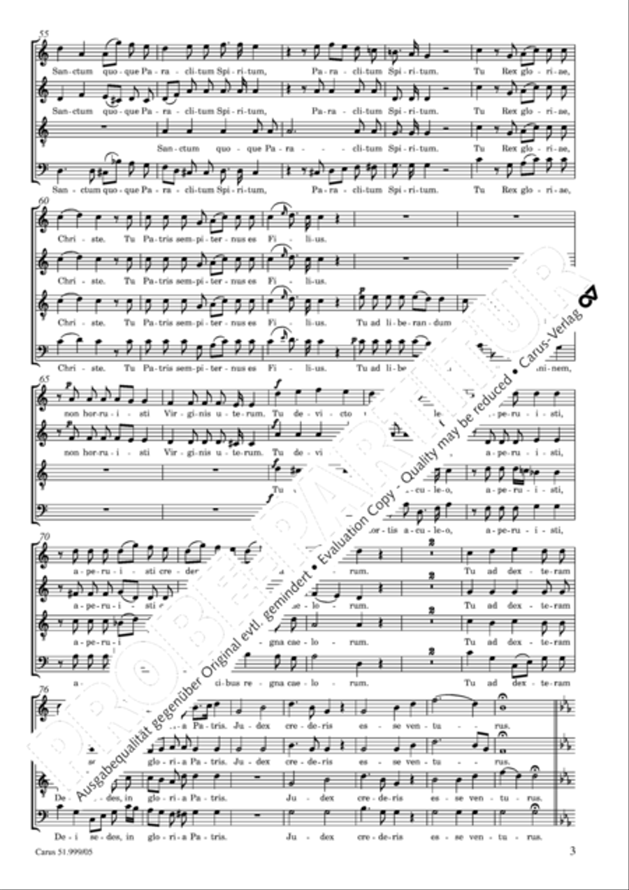 Te Deum 4-Part scores gallery preview page 4
