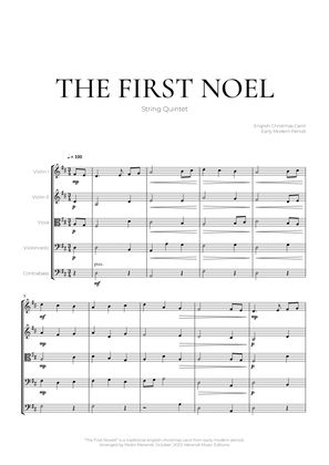 Book cover for The First Noel (String Quintet) - Christmas Carol