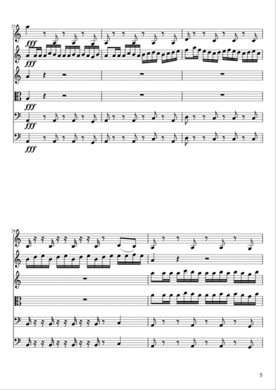 Procella Multae Motionis Procella Multae Motionis String Orchestra scores gallery preview page 5