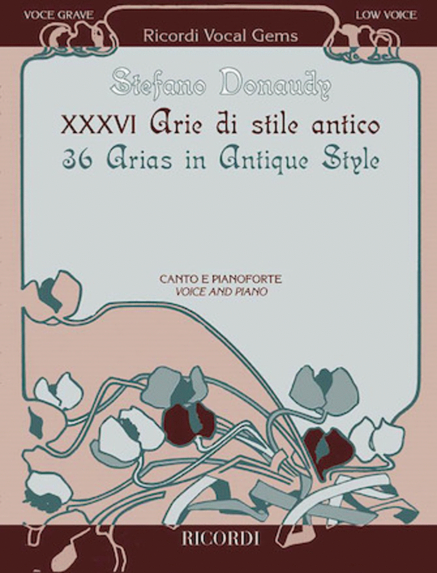 36 Arie Di Stile Antico - 36 Arias In Antique Style