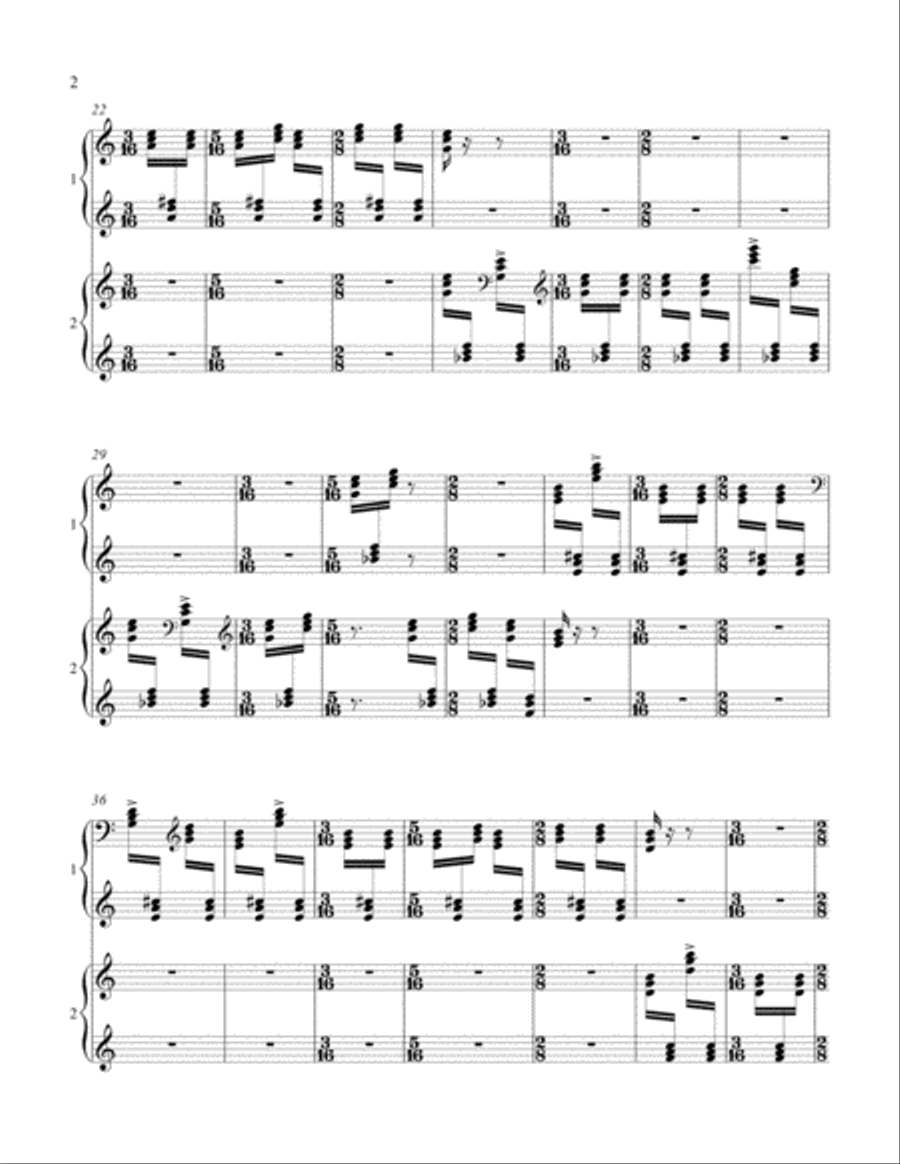 Talkata 2 Pianos, 4-Hands scores gallery preview page 2