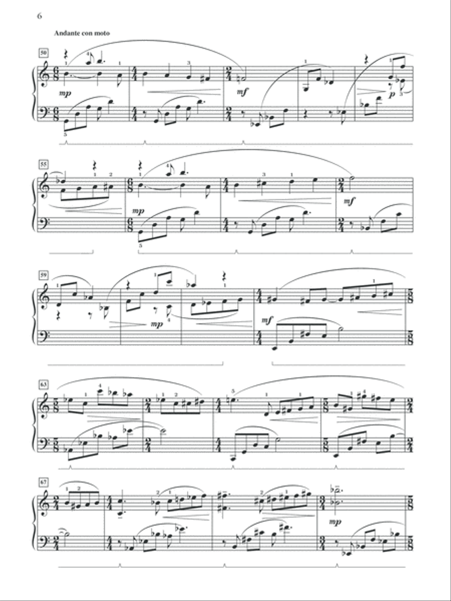 Circe Invidiosa -- Sonata No. 1 for the Piano Piano Solo scores gallery preview page 6