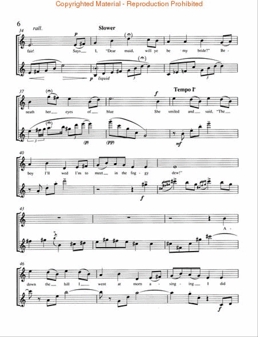 Three Irish Folksong Settings Flute scores gallery preview page 4