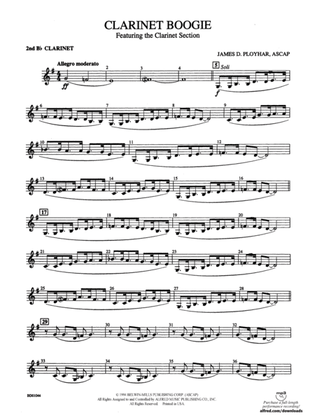 Clarinet Boogie: 2nd B-flat Clarinet