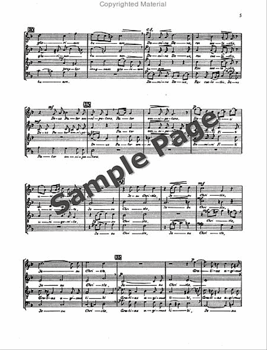 Mass in D Minor 4-Part scores gallery preview page 6