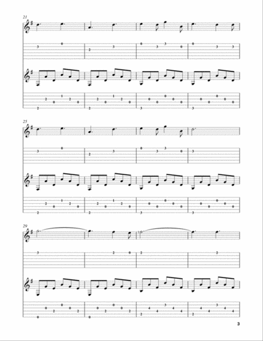 O Holy Night Guitar scores gallery preview page 3