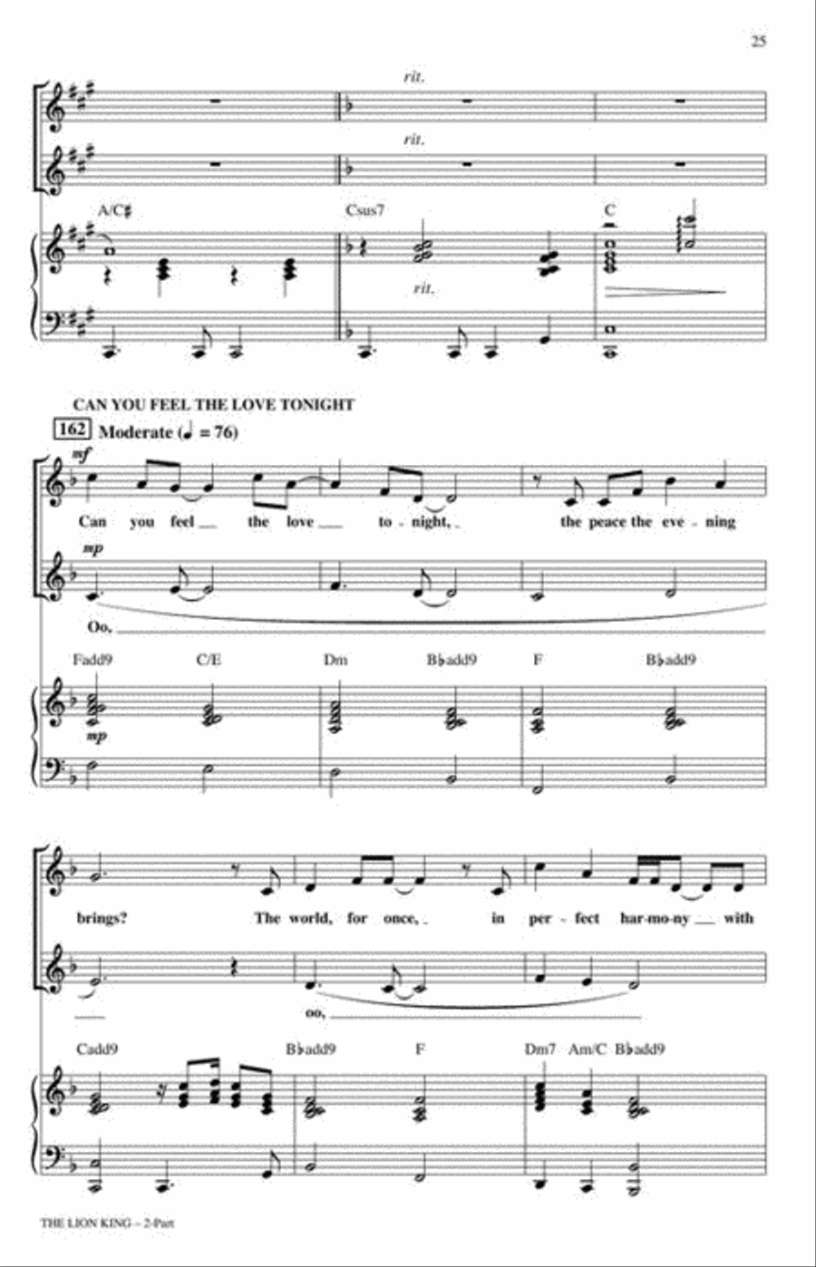 The Lion King (Medley) 2-Part scores gallery preview page 7