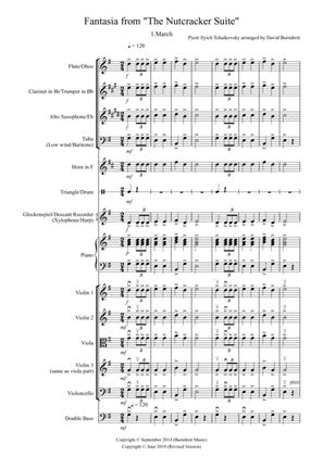 March (Fantasia from Nutcracker) for Flexible School Ensemble/Orchestra