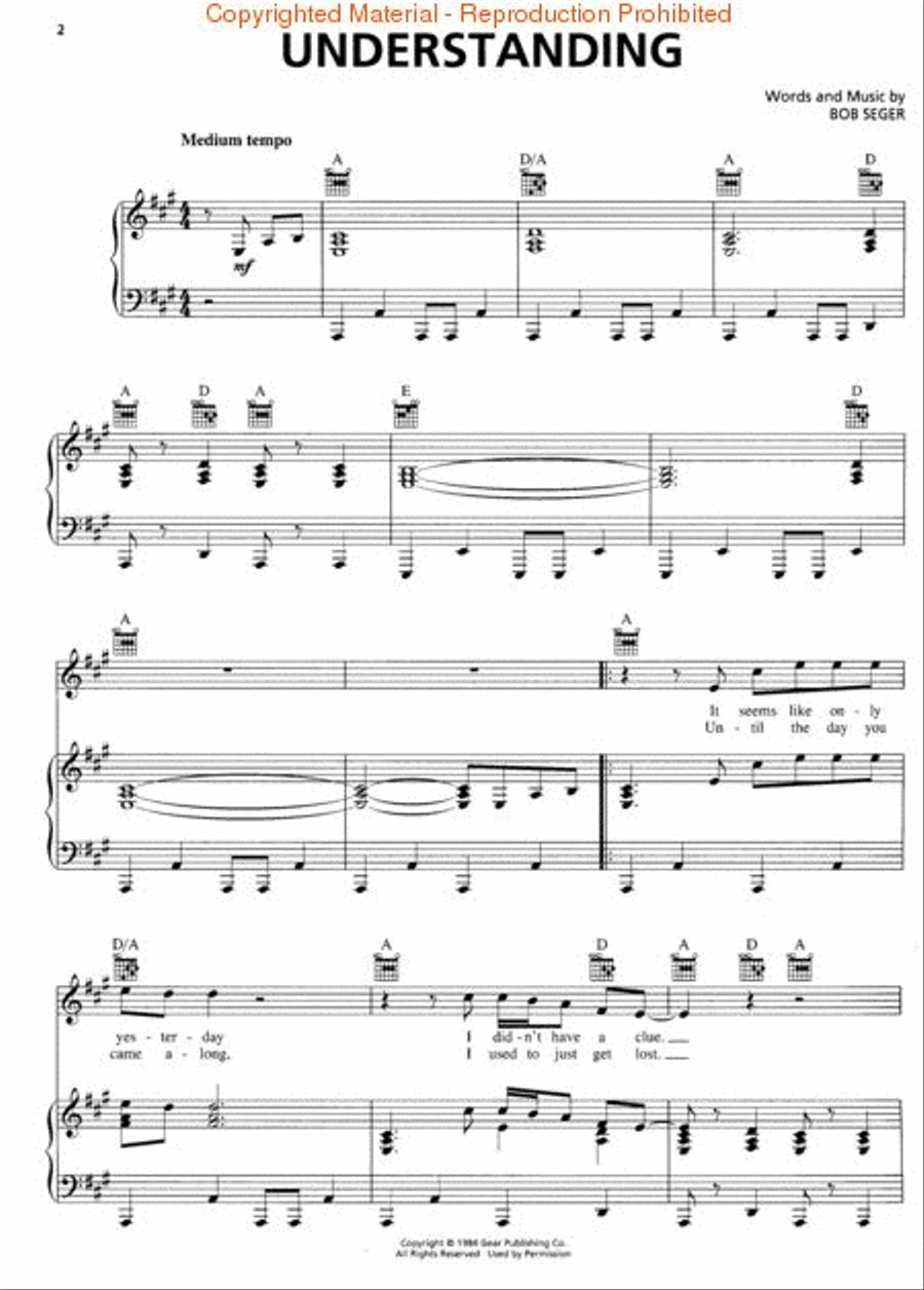 Bob Seger - Greatest Hits 2 Piano, Vocal, Guitar scores gallery preview page 3