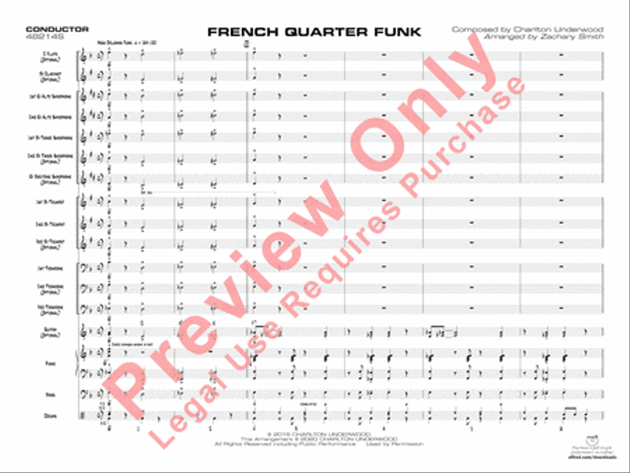 French Quarter Funk Jazz Ensemble scores gallery preview page 4