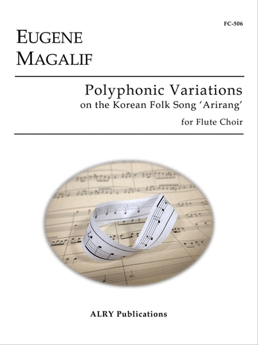 Polyphonic Variations on the Korean Folk Song 'Arirang' for Flute Choir Flute Choir scores gallery preview page 1