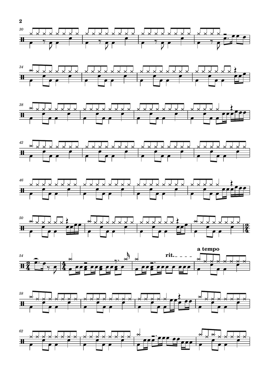 One Moment In Time Drum Set scores gallery preview page 2