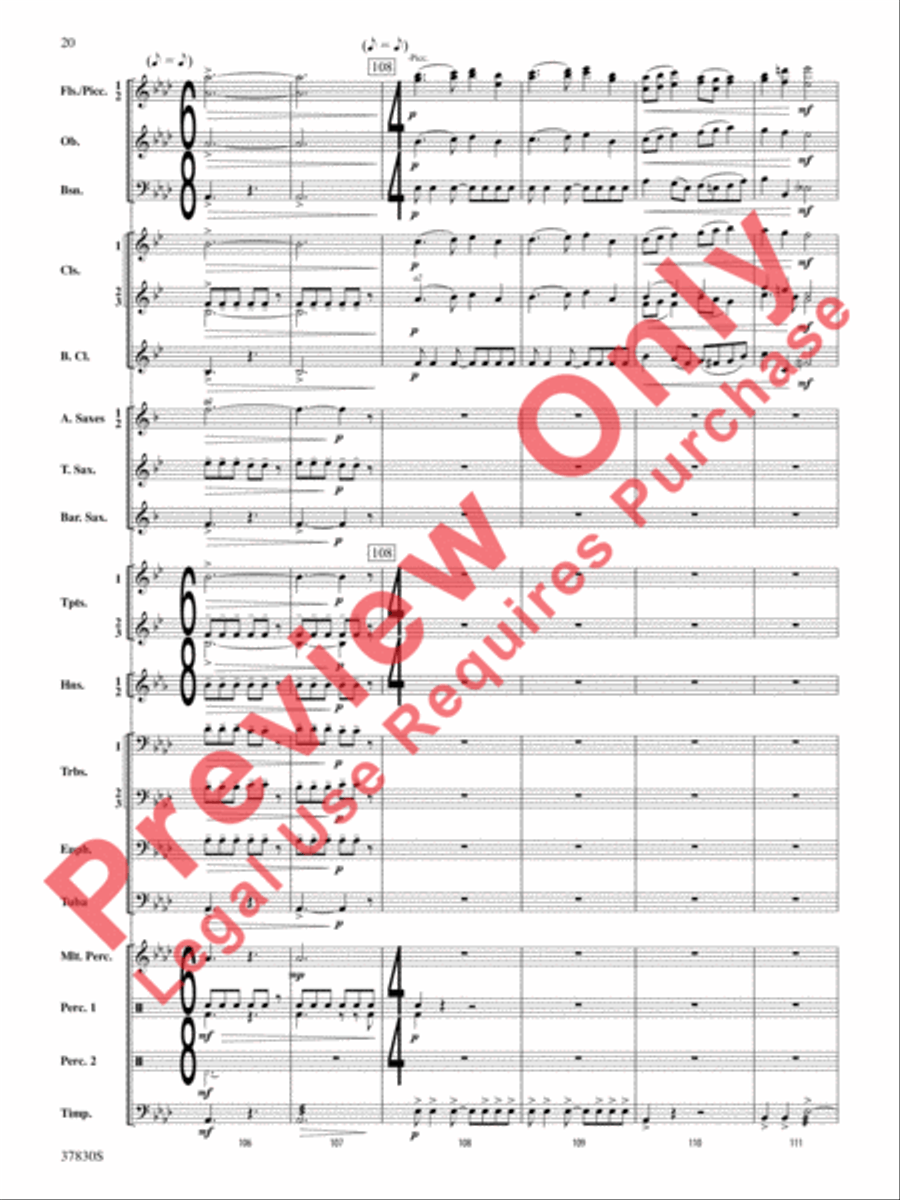 Yuletide Tapestry Concert Band scores gallery preview page 21