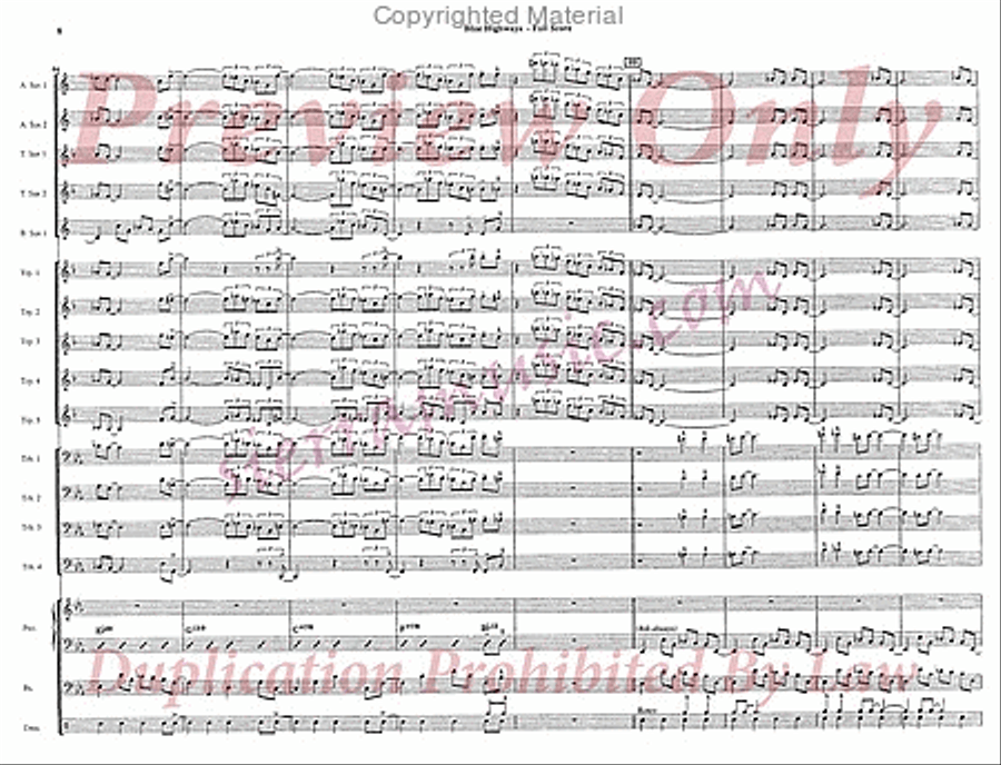 Blue Highways Blue Highways Jazz Ensemble scores gallery preview page 9