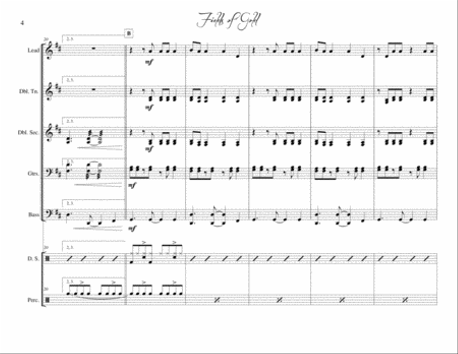 Fields Of Gold Steel Drum Band scores gallery preview page 4