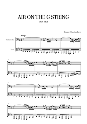 Johann Sebastian Bach - Air on the G String (for Cello and Viola)